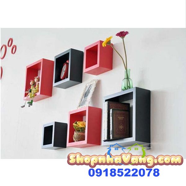 Bộ Kệ Để Đồ Trang Trí Hình Vuông NV277