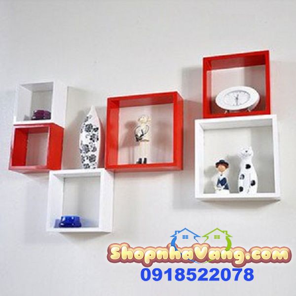 Bộ Kệ Để Đồ Trang Trí Hình Vuông NV277