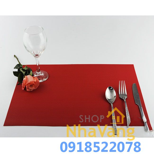 Tấm Lót Bàn Ăn Không Thấm Nước Cách Nhiệt PVC Placemats NV472