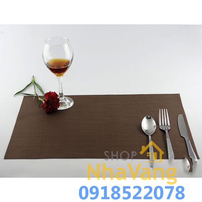 Tấm Lót Bàn Ăn Không Thấm Nước Cách Nhiệt PVC Placemats NV472