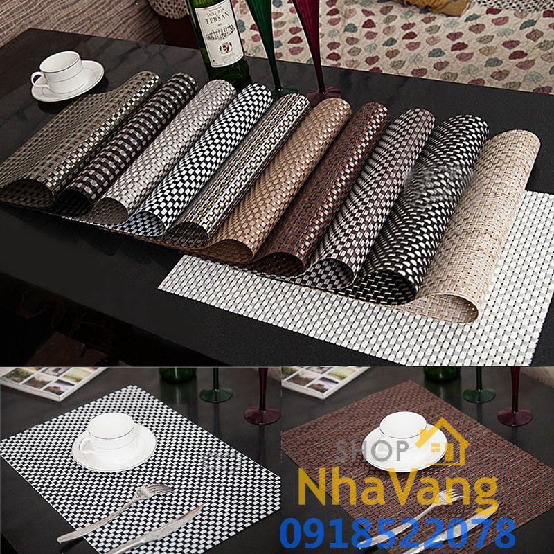 Tấm Lót Bàn Ăn Khách Sạn Cao Cấp Cách Nhiệt Placemats NV478