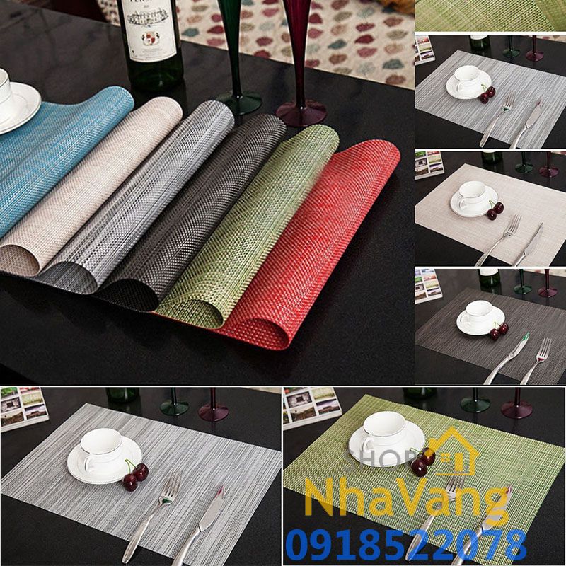 Tấm Lót Ly Đồ Ăn Nhà Hàng Cao Cấp Cách Nhiệt Placemats NV474
