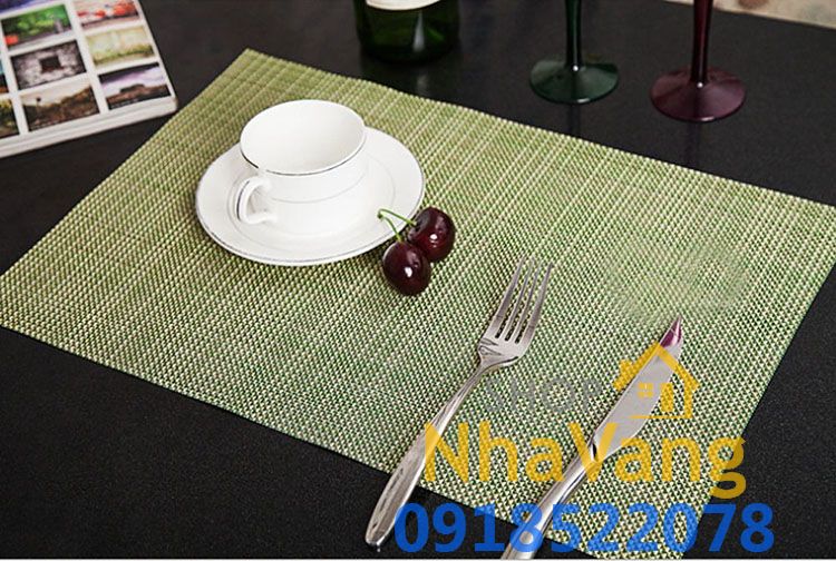 Tấm lót ly đồ ăn nhà hàng cao cấp cách nhiệt Placemats NV474