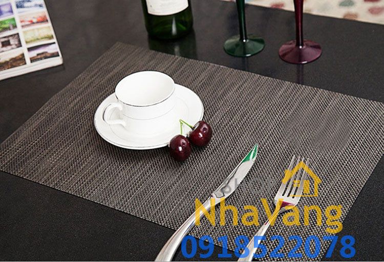 Tấm lót ly đồ ăn nhà hàng cao cấp cách nhiệt Placemats NV474