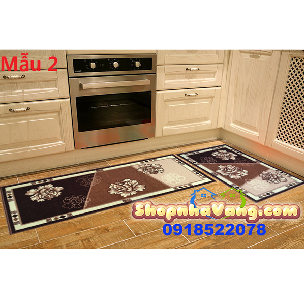 Bộ 2 Thảm Trải Sàn Sợi Cotton Cao Cấp NV104