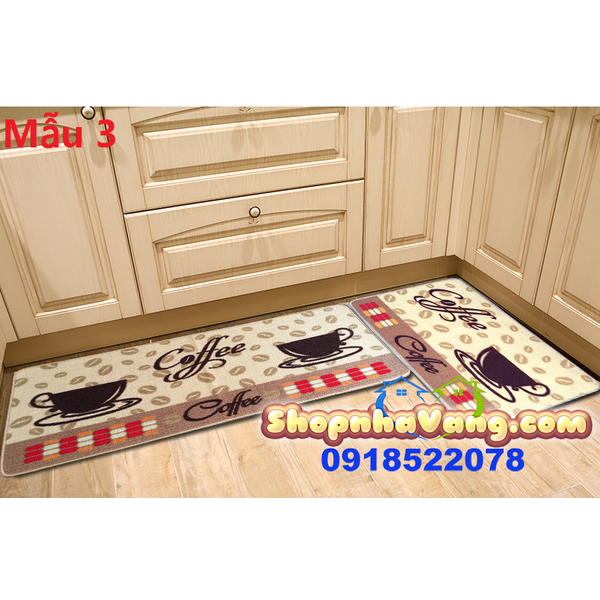 Bộ 2 Thảm Trải Sàn Sợi Cotton Cao Cấp NV104