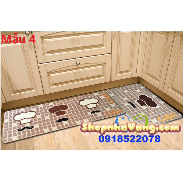 Bộ 2 Thảm Trải Sàn Sợi Cotton Cao Cấp NV104
