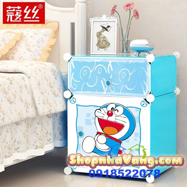 Tủ Kê Đầu Giường Họa Tiết Hoạt Hình NV248