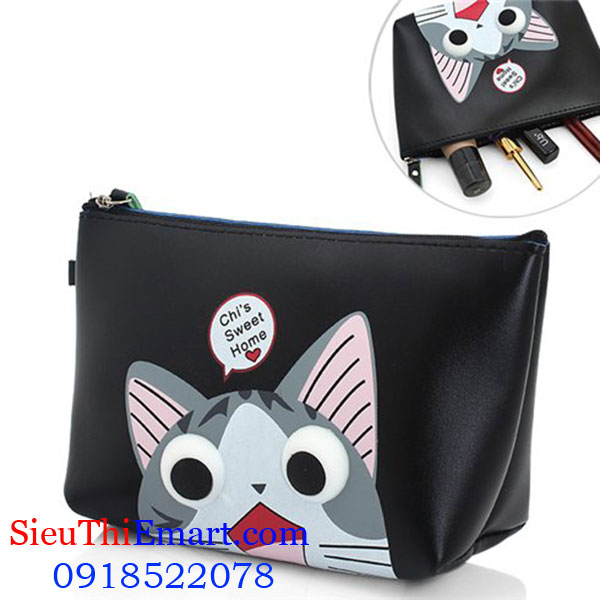Túi Đựng Mỹ Phẩm Cầm Tay Silicon Hoạt Hình