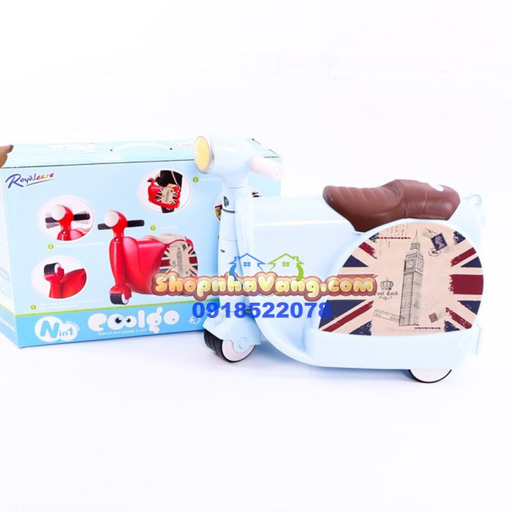 Vali Kéo Hình Xe Vespa Royalcare Ngộ Nghĩnh NV13