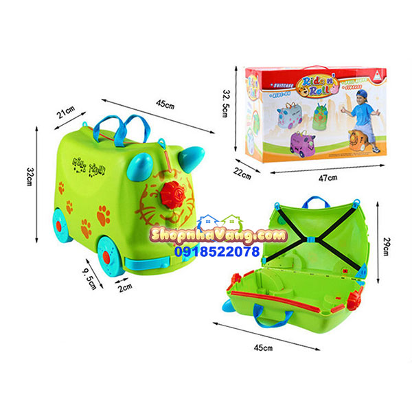 Vali Kéo Mini Trunki Cho Bé NV08