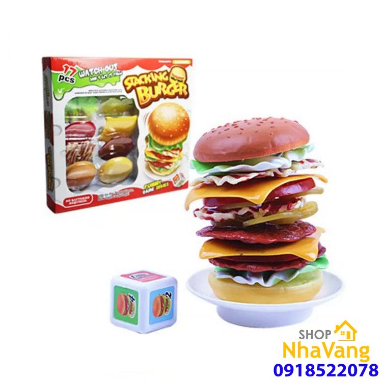 Bộ Đồ Chơi Mô Hình Bánh Hamburger Cho Bé NV456