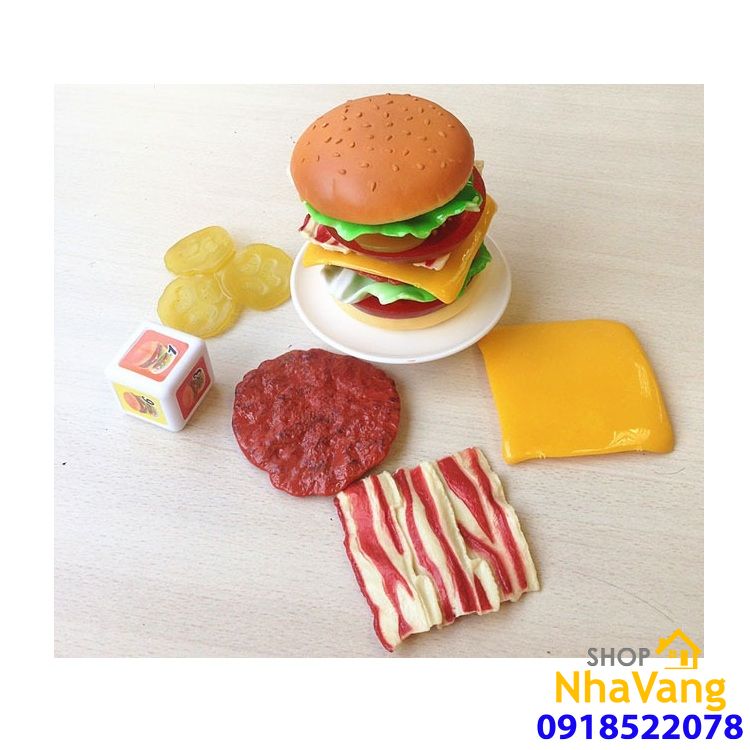 Bộ Đồ Chơi Mô Hình Bánh Hamburger Cho Bé NV456
