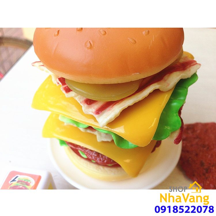 Bộ Đồ Chơi Mô Hình Bánh Hamburger Cho Bé NV456