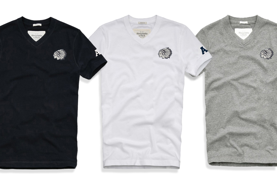 áo thun nam abercrombie cổ tim