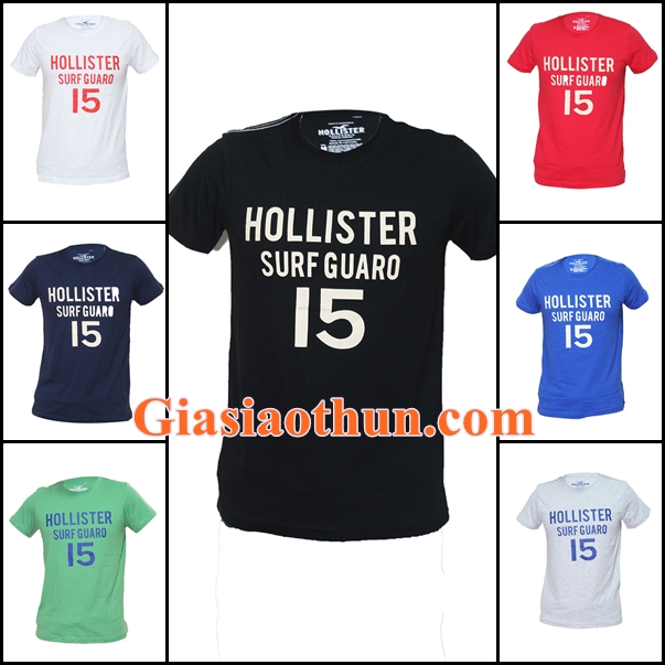 Áo thun nam Hollister cổ tròn