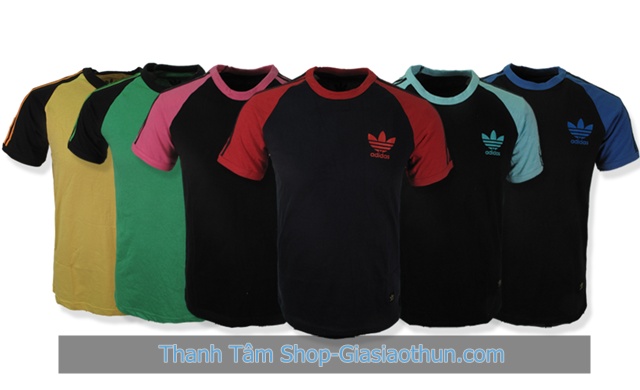 áo thun nam tay ráp lăng adidas