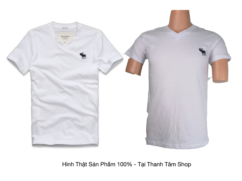 Áo thun nam cổ tim abercrombie