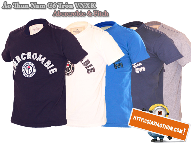 Áo thun nam cỏ tròn abercrombie Fitch