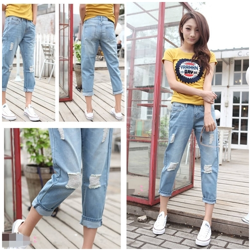 Quần Jeans lửng lựa chọn thông minh cho các bạn trẻ