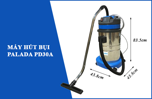 Máy hút bụi công nghiệp loại nhỏ Palada PD 30A Sản phẩm máy hút bụi công nghiệp Palada PD 30A là thiết bị phù hợp với nhu cầu vệ sinh của những gia đình hay văn phòng có diện tích nhỏ. So với phương pháp vệ sinh truyền thống thì Palada PD 30A cho khả năng làm sạch nhanh, hiệu quả; tiết kiệm tối đa thời gian và công sức. Để hiểu hơn về thiết bị vệ sinh công nghiệp này, quý khách có thể tham khảo một số thông tin được chia sẻ ngay sau đây.