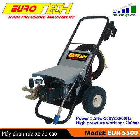 Máy xịt rửa xe ô tô áp lực cao Eurotech EUR-5500