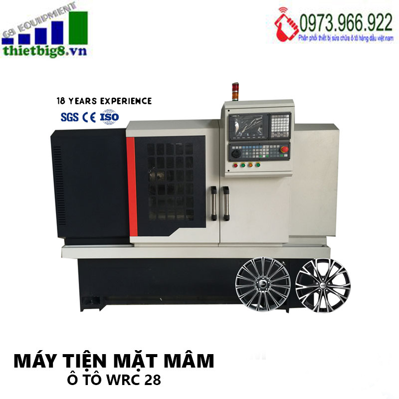 Máy tiện mặt mâm, mặt lazang ô tô