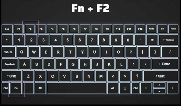 Hãy nhấn tổ hợp phím Fn + F2 nếu bạn sử dụng máy tính Dell