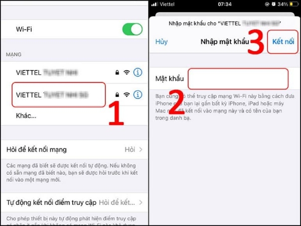 Kết nối lại vào mạng wifi để khắc phục lỗi