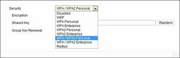 Nên chọn WPA2 Personal, WPA/WPA2 Enterprise để wifi khó bị tấn công hơn
