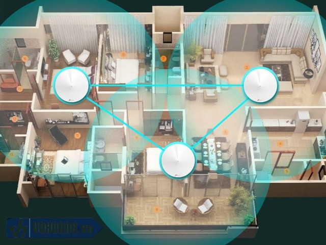 Có thể lắp thêm các modem phụ cho nhà nhiều tầng