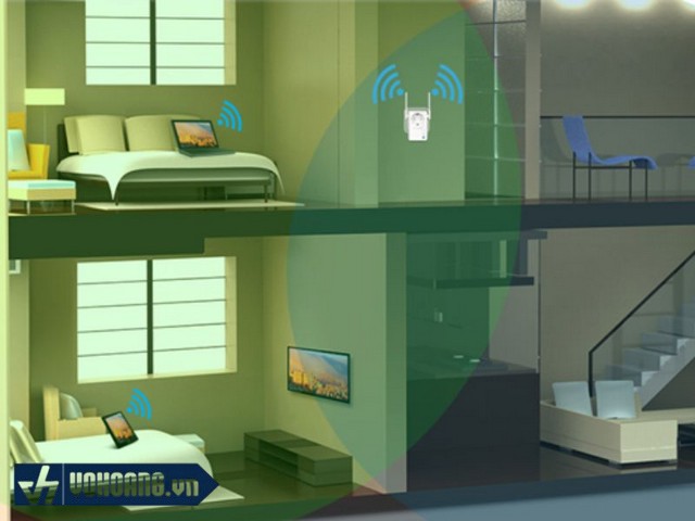 Đặt bộ phát ở trung tâm nhà giúp các thiết bị trong nhà kết nối được mạng mạnh hơn