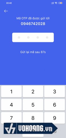 Nhập mật khẩu mới và lưu lại.