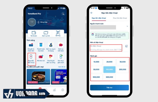 Cách nạp tiền vào cục phát Wifi Tp Link bằng tài khoản ngân hàng