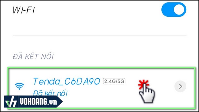 Kết nối điện thoại với Wifi Tenda