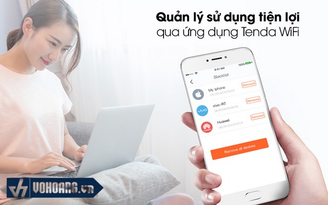 Kiểm soát cục phát wifi Tenda thông qua ứng dụng Tenda Wifi