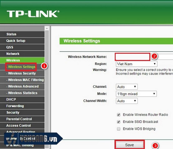 Hành động 7: Đặt tên cho WiFi