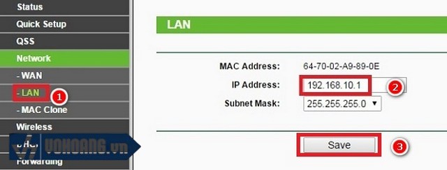 Hành động 10: Đổi địa chỉ IP