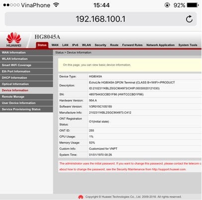 Tiến hành đổi các thông tin bảo mật cần thiết