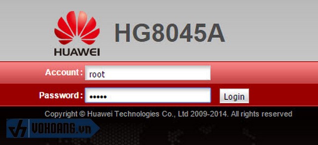 Truy cập vào trang quản lý của Huawei