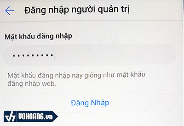 Đăng nhập vào Hilink