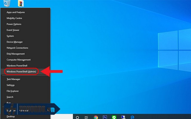 Mở PowerShell