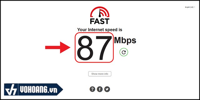 Kiểm tra tốc độ mạng wifi trên laptop bằng Fast