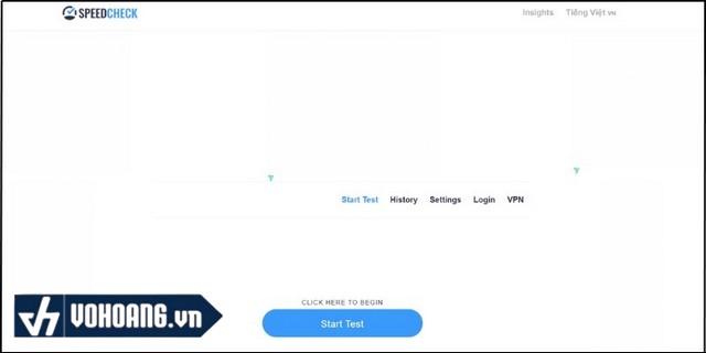 Truy cập vào website Speedcheck