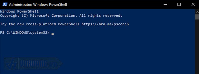 dùng tổ hợp phím Windows + X rồi chọn tiếp tục vào Window PowerShell (Admin)