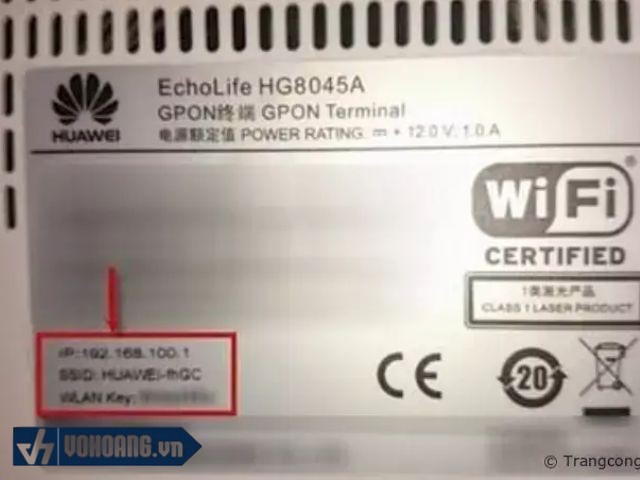 Dùng User và Password mặc định