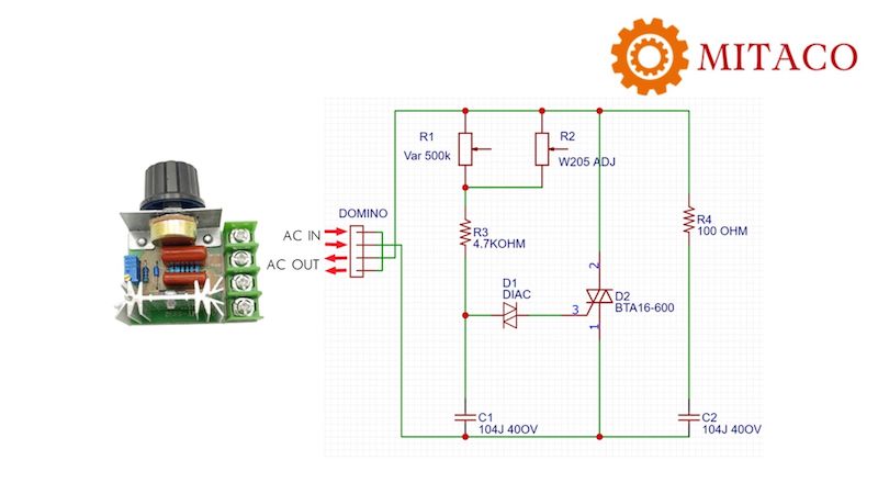 Sơ đồ nguyên lý mạch điều khiển tốc độ motor AC