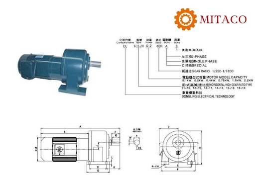 Cấu tạo và nguyên lý của motor giảm tốc Dolin