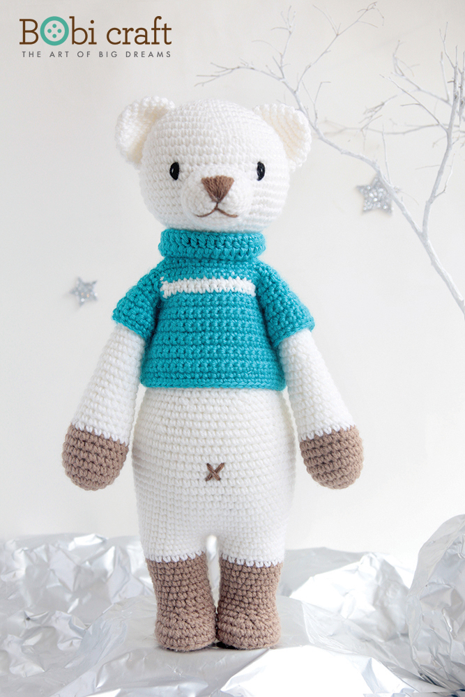 Gấu bông đan len Bobbie