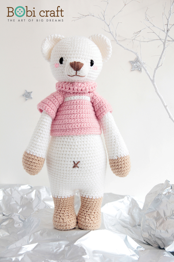 Gấu bông đan len Lizzie